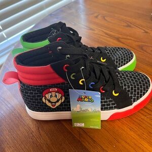 Nintendo Super Mario Kids Sneakers - Black, Red, Green
